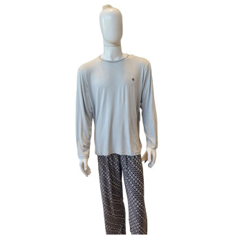 PIJAMA LONGO LUCAS CINZA ESCURO
