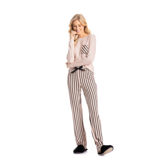 PIJAMA LONGO CECILIA ROSA CLARO
