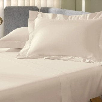 JG LENÇOL QUEEN CETIM SUBLIME PONTO AJOUR BEGE 