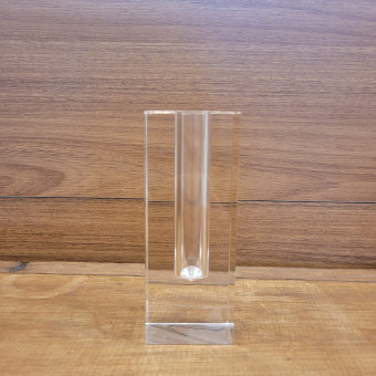 VASO 13X3 SOLITARIO ACRÍLICO RETANGULAR