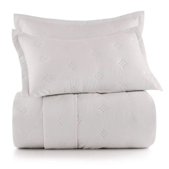 COLCHA KING TOQUE ACETINADO ANARRUGA BRANCO