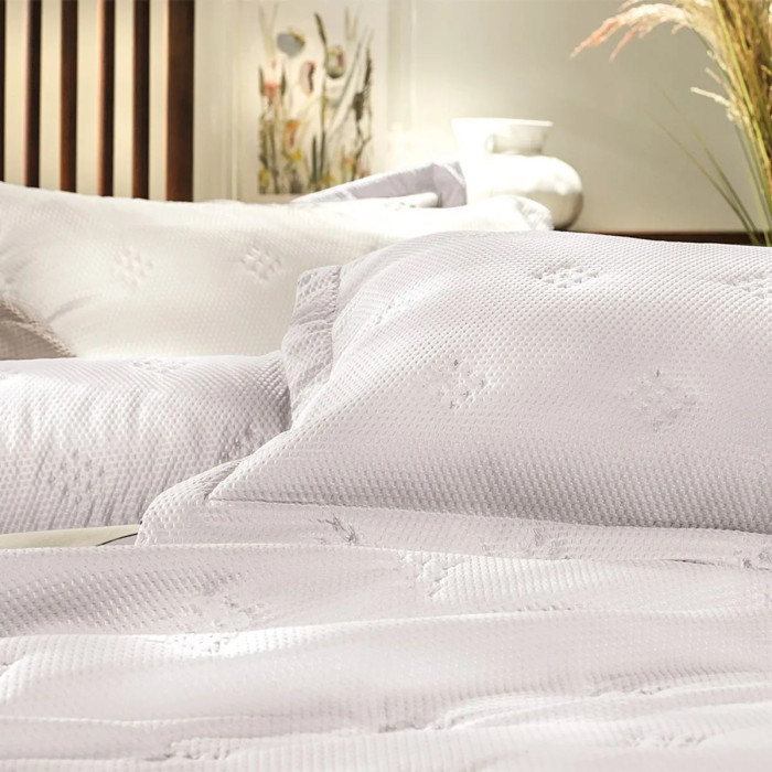 COLCHA CASAL TOQUE ACETINADO ANARRUGA BRANCO