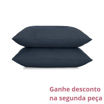 JG FRONHAS 50X70 MALHA FIO PENTEADO AZUL MINIMAL