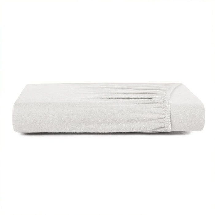 LENÇOL KING MALHA FIO PENTEADO BRANCO