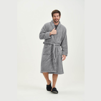 ROBE MANGA LONGA FLEECE MESCLA