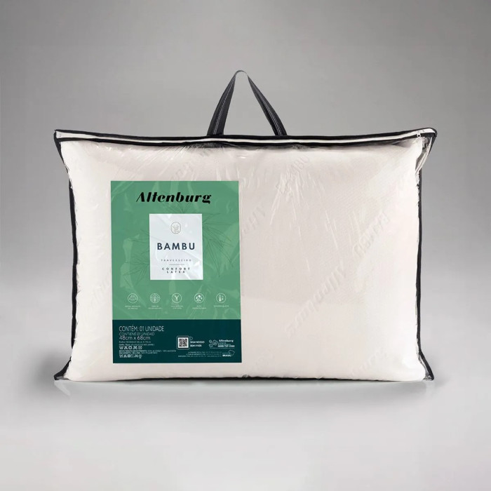 TRAVESSEIRO CONFORT LATEX BAMBU