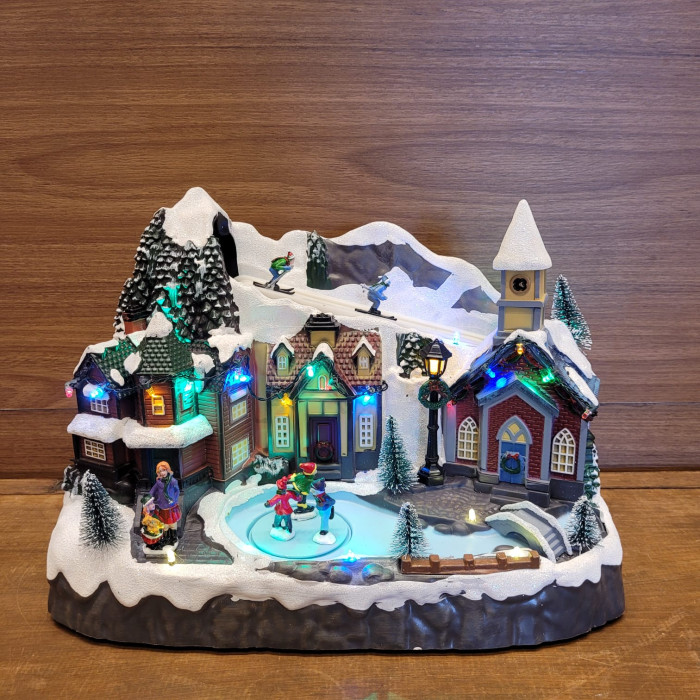 CENÁRIO VILAREJO C/LED E SOM 24X34CM