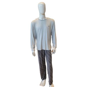 PIJAMA LONGO LUCAS CINZA ESCURO