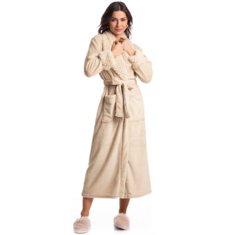 ROBE LONGO GIORDANA BEGE