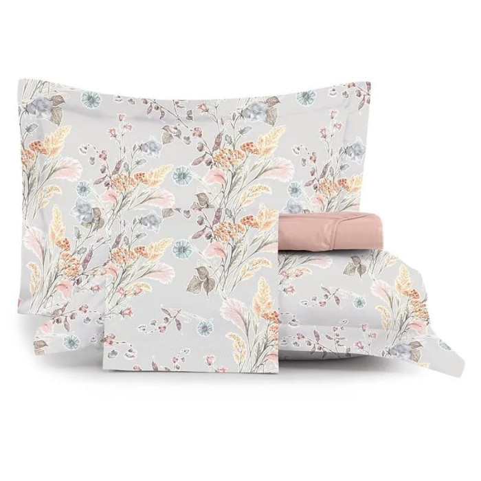 JG LENÇOL QUEEN TOQUE ACETINADO CAMPO SILVESTRE