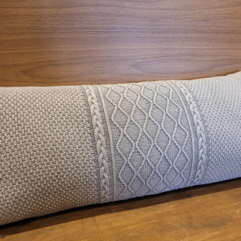 ALMOFADA 30X70 LUXUS OASIS CINZA