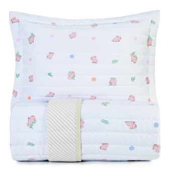 COLCHA SOLTEIRO MUNDO KIDS MALHA CAPI