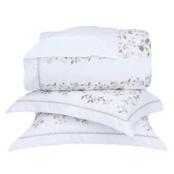 COLCHA QUEEN BUD LUXUS AURORA BRANCO