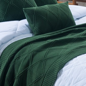 KIT PESEIRA E DUAS ALMOFADAS TORONTO VERDE