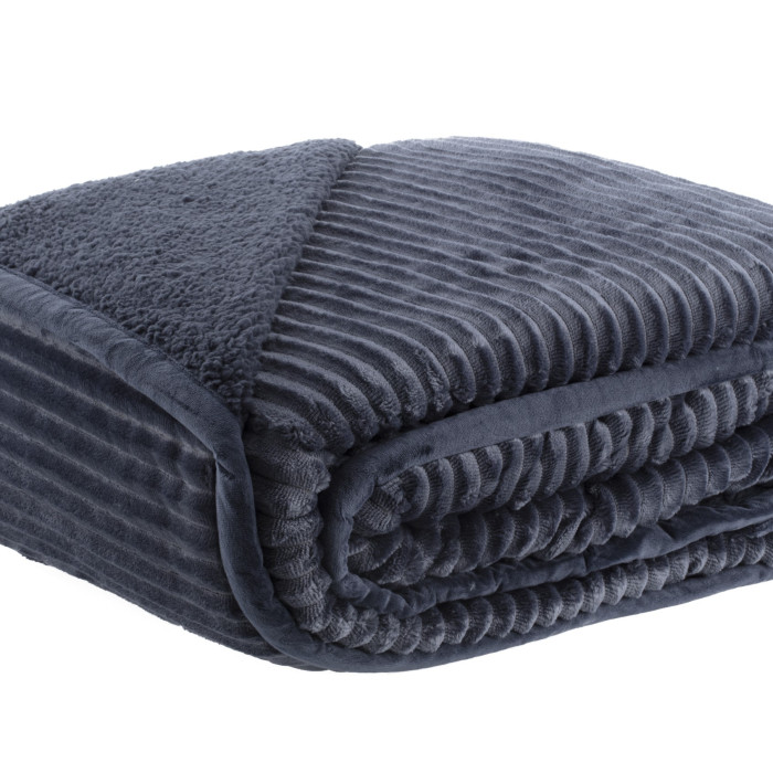 COBERTOR SOLTEIRO 150X220 BLANKET LUGANO MARINHO