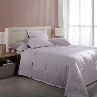 JG LENÇOL KING DAMASK SQUARE ROSA