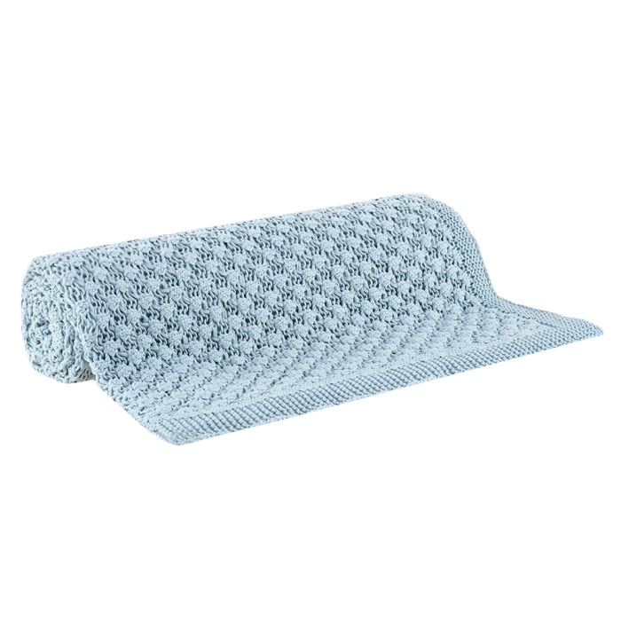 MANTA 125X150 TRICOT ZOE AZUL