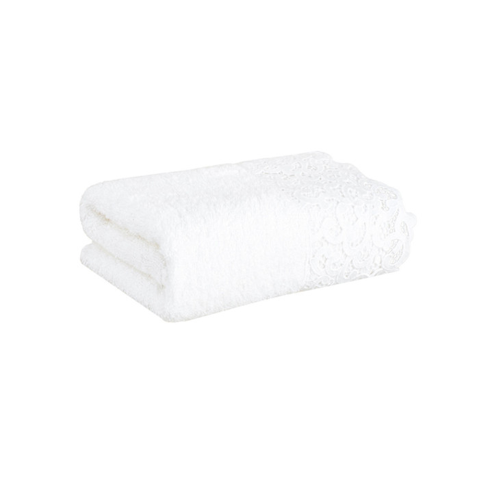 TOALHA LAVABO CAPRI C/RENDA BRANCO