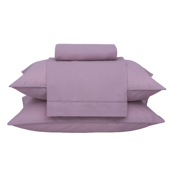 JG LENÇOL CASAL BASIC PERCALLE ROSA ROUGE
