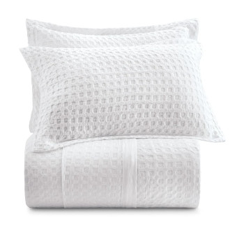 COLCHA QUEEN LUX 200 FIOS VERSALHES BRANCO