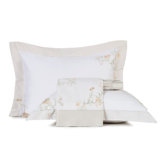 JG LENÇOL KING CETIM SUBLIME PONTO AJOUR FLORALINE