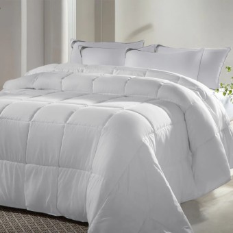 EDREDOM KING TOQUE DE PÉTALAS BRANCO