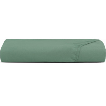 LENÇOL QUEEN TOQUE ACETINADO VERDE GRANITO