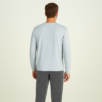PIJAMA LONGO LUCAS CINZA ESCURO