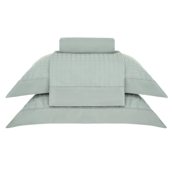 JG LENÇOL QUEEN DAMASK SQUARE VERDE