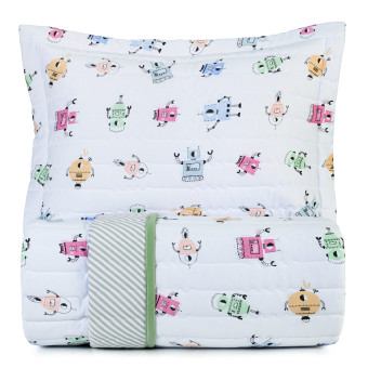 COLCHA SOLTEIRO MUNDO KIDS MALHA CYBERFOFOS