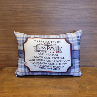 ALMOFADA 33X45 PAI XADREZ