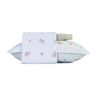 JG LENÇOL SOLTEIRO MUNDO KIDS MALHA CAPIVARA
