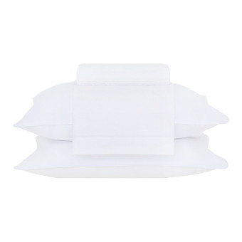 JG LENÇOL CASAL BASIC PERCALLE BRANCO
