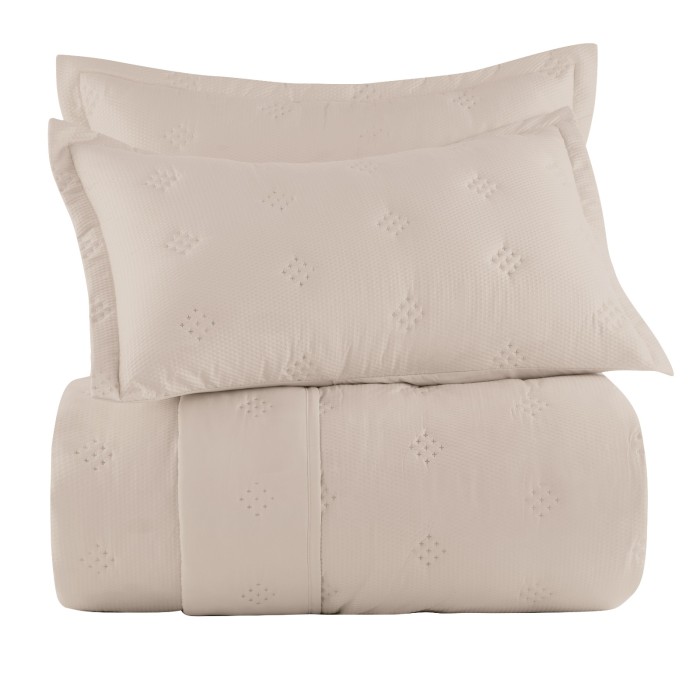 COLCHA QUEEN TOQUE ACETINADO ANARRUGA ALMOND