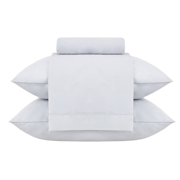 JG LENÇOL KING GRAN PERCALLE CLASSIC CINZA