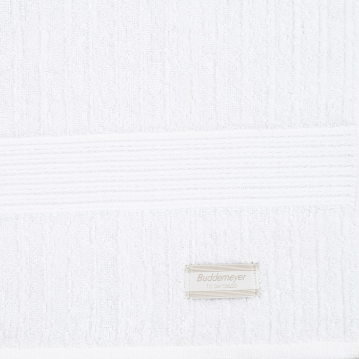 JG TOALHAS 5 PCS FIO PENTEADO CANELADO BRANCO