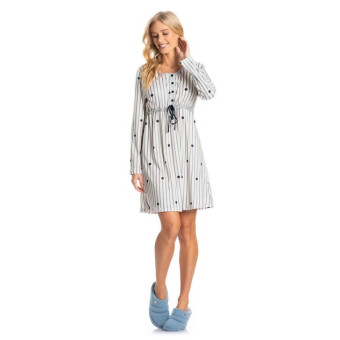CAMISOLA LARA MANGA LONGA C/ ABERTURA AZUL
