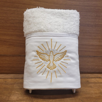 TOALHA LAVABO ESPÍRITO SANTO BRANCA