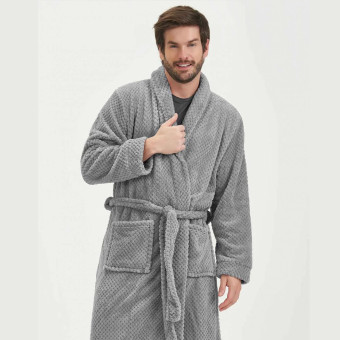ROBE MANGA LONGA FLEECE MESCLA