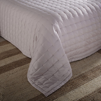 COLCHA QUEEN BUD LUXUS POIS ROSA MATTE