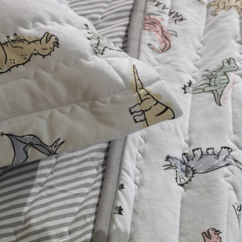 COLCHA SOLTEIRO MUNDO KIDS MALHA RUGIDINO