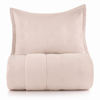 COLCHA SOLTEIRO TOQUE ACETINADO ANARRUGA ROSA LILI