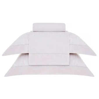 JG LENÇOL KING DAMASK SQUARE ROSA