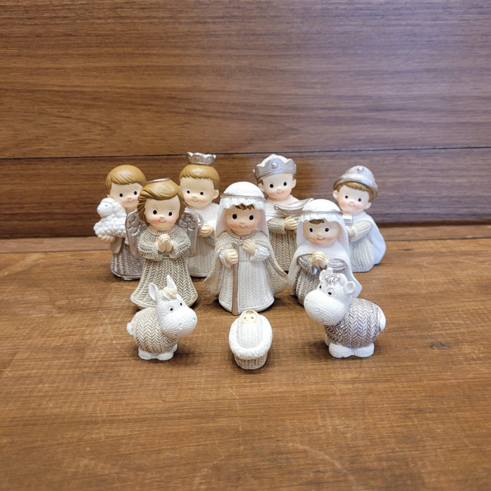 MINI PRESÉPIO 7,5CM RESINA