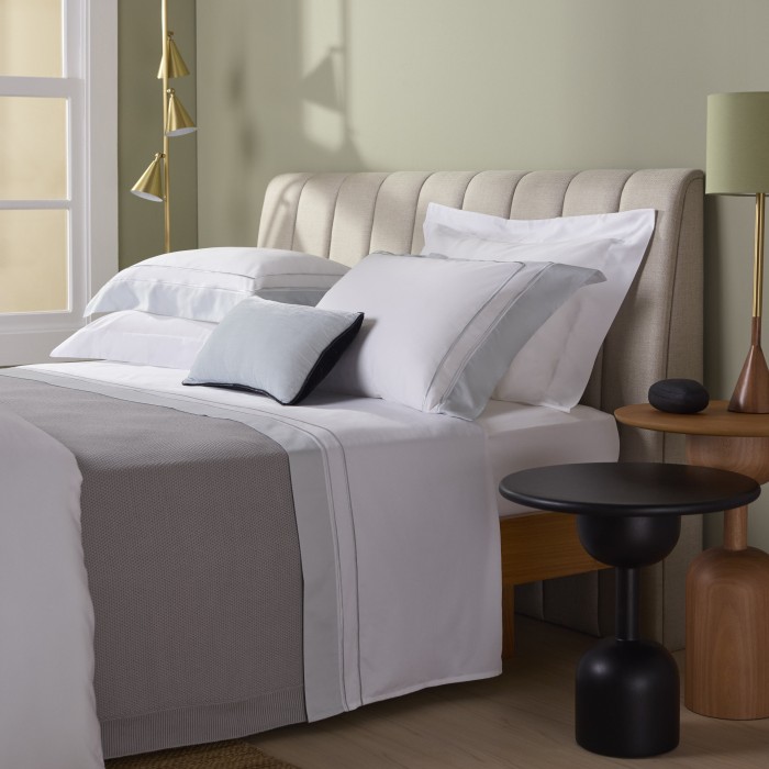 JG LENÇOL QUEEN SAVILE BRANCO/VERDE GLACÊ