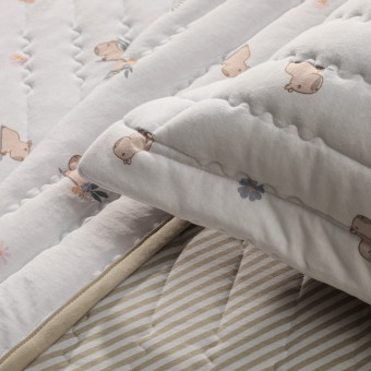 COLCHA SOLTEIRO MUNDO KIDS MALHA CAPI
