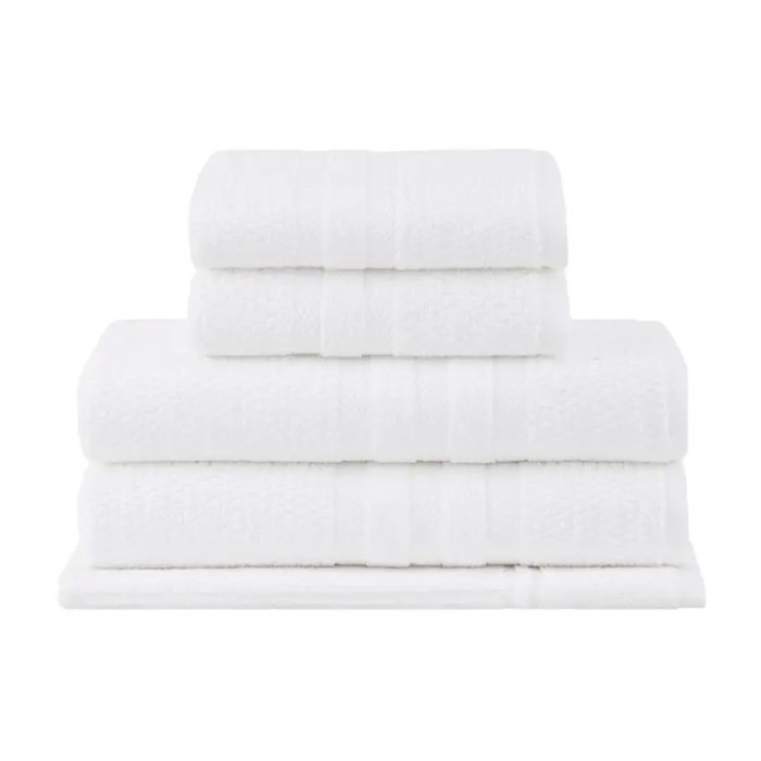 JG TOALHAS 5 PCS VANILLA EXTRA SOFT BRANCO