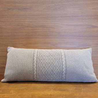 ALMOFADA 30X70 LUXUS OASIS CINZA