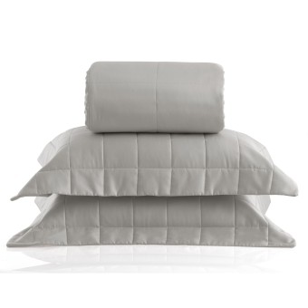 COLCHA QUEEN SATINEE SQUARE FEND STONE