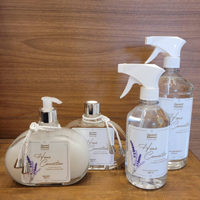 AGUA PERFUMADA 500ML H. CONNECTION CEDRO E LAVANDA